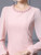 Pink Long Sleeve Pearls Mother Of The Bride Dress