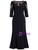 Black Short Sleeve Sequins Mother Of The Bride Dress