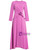 Purple Long Sleeve Flower Mother Of The Bride Dress