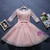 A-line Scoop pink half sleeve Short Juniors Homecoming Dresses