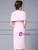 Pink Straps Mother Of The Bride Dress With Shawl