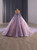 Purple Ball Gown Tulle Off the Shoulder Appliques Prom Dress