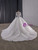 White Lace V-neck Long Sleeve Wedding Dress