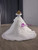 White Tulle Tiers Sequins Off the Shoulder Wedding Dress