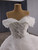 White Tulle Tiers Sequins Off the Shoulder Wedding Dress