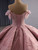 Luxury Pink Tulle Sequins Beading Off the Shoulder Prom Dress