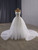 White Tulle Lace Strapless Beading Wedding Dress