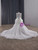 Fashion White Mermaid Tulle Lace Long Sleeve Wedding Dress