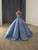 Ball Ball Gown Pearls 3D Appliques Prom Dress