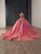 Pink Tulle Strapless Appliques Beading Prom Dress