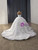 White Satin Lace Long Sleeve Wedding Dress