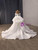 White Satin Lace Long Sleeve Wedding Dress
