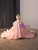 Pink Tulle Satin Strapless Sequins Beaidng Prom Dress