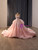 Pink Tulle Satin Strapless Sequins Beaidng Prom Dress