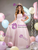 Pink Satin Off the Shoulder Beading Quinceanera Dress