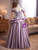 Purple Off the Shoulder Beading Quinceanera Dress