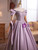Purple Off the Shoulder Beading Quinceanera Dress