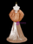 Sexy Gold Mermaid Sequins Strapless Pleats Prom Dress