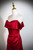 Sexy Burgundy Satin Off the Shoulder Pleats Prom Dress
