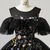 Black Tulle Sequins Appliques Beading Quinceanera Dress