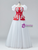 White Tulle Puff Sleeve Appliques Quinceanera Dress