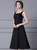 Simple Black Straps Sleeveless Mother Of The Bride Dress