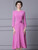 Pink Purple Long Sleeve Mother Of The Bride Dress