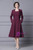 Cherry Red Sleeve Mother Of The Bride Dress 