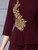 Fabulous Burgundy Short Sleeve Beading Mother Of The Bride Dress