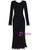 Black Velvet Long Sleeve Lace Mother Of The Bride Dress