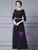 Noble Black Scoop Neck Beading Mother Of The Bride Dress