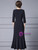 High quality Black Short Sleeve Beading Mother Of The Bride Dress