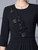 Best Black Long Sleeve Beading Mother Of The Bride Dress