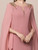 Popular Pink Scoop Neck Beading Mother of the Bride Dress