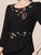 New arrivals Black Short Sleeve Beading Crystal Mother of the Bride Dress