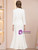 Long Sleeve Tea Length Mother of the Bride Dress