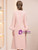 Pink Long Sleeve Mother of the Bride Dress