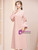 Pink Long Sleeve Mother of the Bride Dress