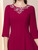 Splendid Fuchsia Short Sleeve Mother of the Bride Dress