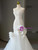 White Mermaid Tulle Strapless Pleats Wedding Dress