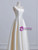 Ivory White Satin Straps Wedding Dress