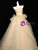 Yellow Tulle Strapless Prom Dress