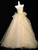 Yellow Tulle Strapless Prom Dress