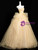 Yellow Tulle Strapless Prom Dress