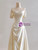 Ivory Satin Strapless Pleats Wedding Dress