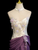 Purple Mermaid Strapless Print Prom Dress
