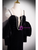 Black Velvet Spaghetti Straps Long Sleeve Prom Dress