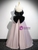 Pink Satin Off the Shoulder Velvet Pearls Prom Dress