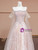 Pink Sequins Tulle Beading Prom Dress