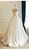 White Satin Strapless Pleats Beading Wedding Dress